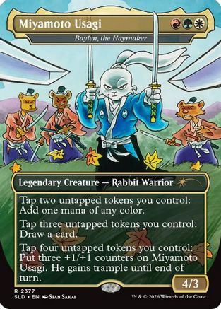 Miyamoto Usagi - Baylen, the Haymaker |  Foil (2377) [Secret Lair Drop Series]