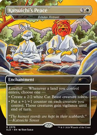 Katsuichi's Peace - Felidar Retreat |  Foil (2378) [Secret Lair Drop Series]
