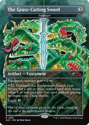 The Grass-Cutting Sword - Sunforger |  (2381) [Secret Lair Drop Series]