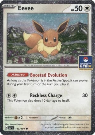 Eevee (Southeast Asia Exclusive) 143- League & Championship Cards Holofoil