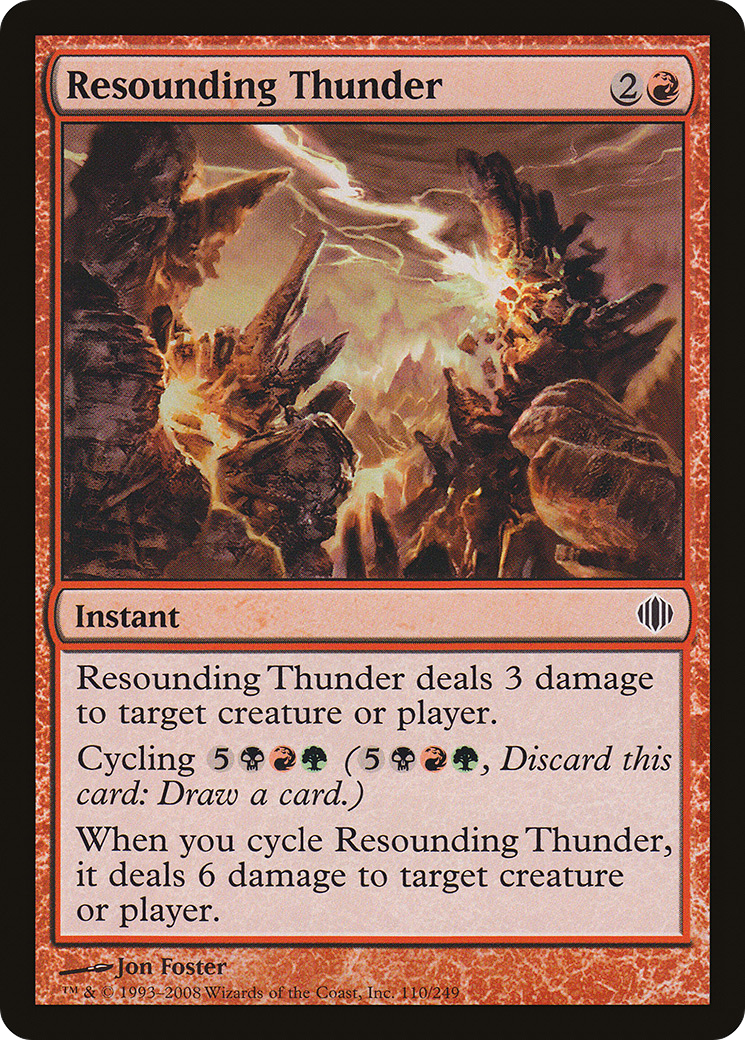 Resounding Thunder [Shards of Alara] Foil