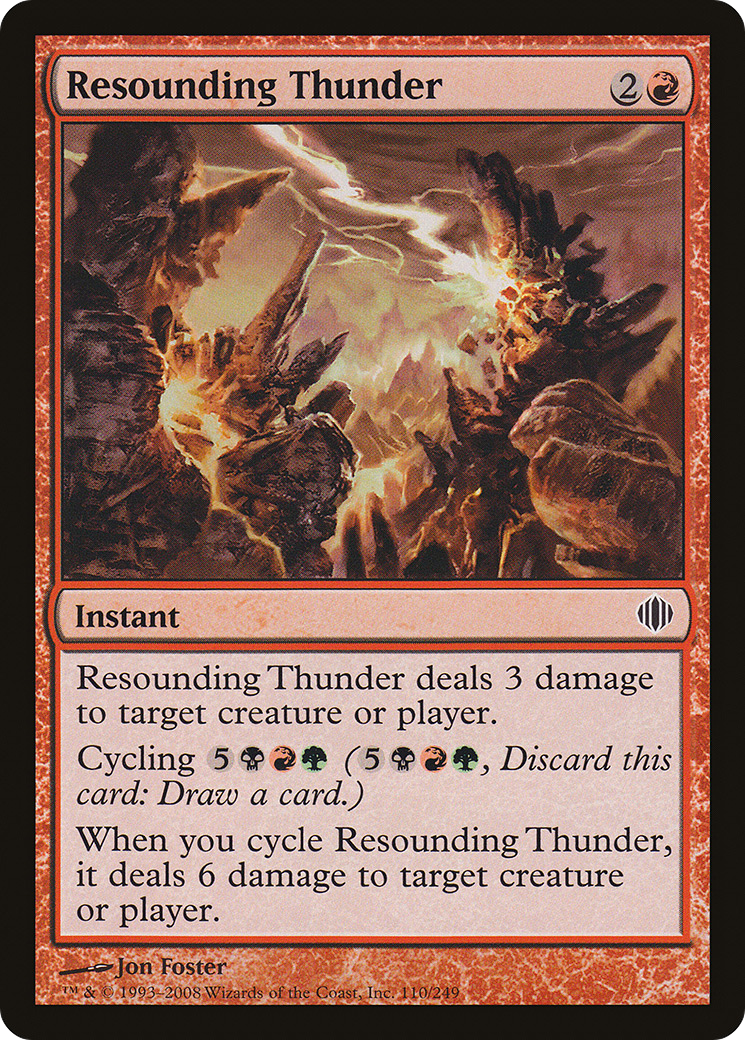 Resounding Thunder [Shards of Alara] Foil
