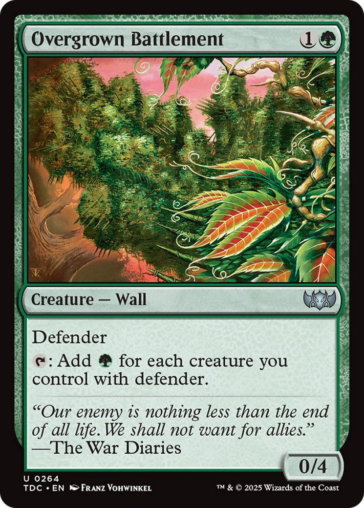 Overgrown Battlement (264) [Commander: Tarkir: Dragonstorm]