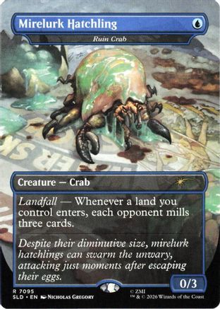 Mirelurk Hatchling - Ruin Crab |  Foil (7095) [Secret Lair Drop Series]