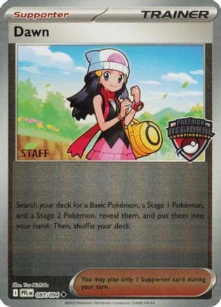 Dawn (Regional Championship) [Staff] 087- League & Championship Cards Reverse Holofoil