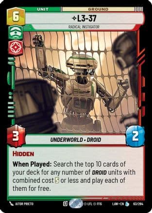 L3-37 - Radical Instigator |  (63/264)  [A Lawless Time]