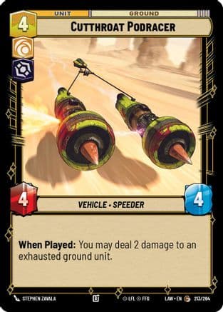 Cutthroat Podracer |  (213/264)  [A Lawless Time]