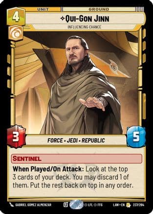 Qui-Gon Jinn - Influencing Chance |  (237/264)  [A Lawless Time]