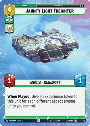 Jaunty Light Frieghter (Hyperspace) |  (411)  [A Lawless Time]