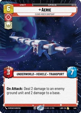 Aerie - Cloud-Rider Dropship (Hyperspace) |  (448)  [A Lawless Time]