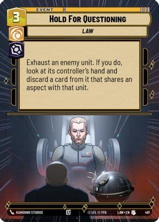 Hold for Questioning (Hyperspace) |  (481)  [A Lawless Time]