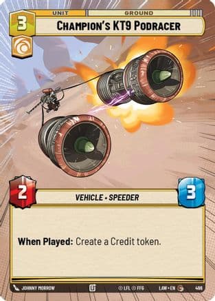 Champion's KT-9 Podracer (Hyperspace) |  (496)  [A Lawless Time]