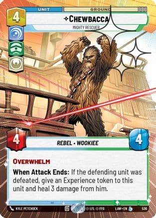 Chewbacca - Mighty Rescuer (Hyperspace Foil) | Foil (536)  [A Lawless Time]