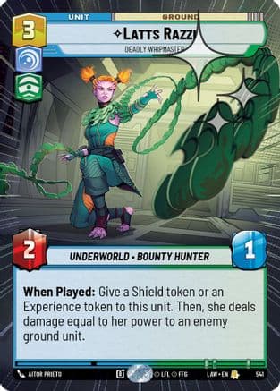 Latts Razzi - Deadly Whipmaster (Hyperspace Foil) | Foil (541)  [A Lawless Time]