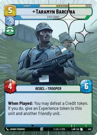 Taramyn Barcona - Eyes Front! (Hyperspace Foil) | Foil (542)  [A Lawless Time]