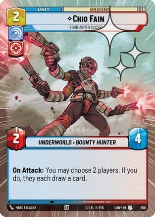 Chio Fain - Four-Armed Slicer (Hyperspace Foil) | Foil (550)  [A Lawless Time]