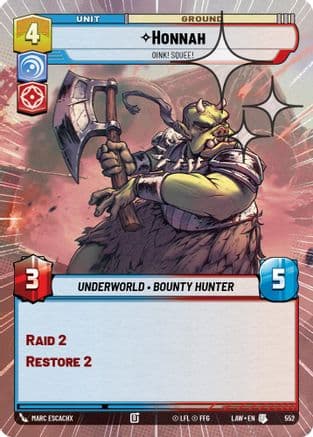 Honnah - Oink! Squee! (Hyperspace Foil) | Foil (552)  [A Lawless Time]