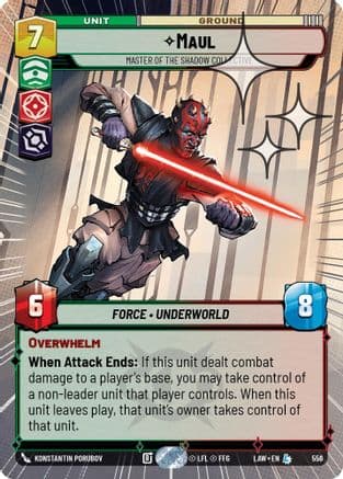 Maul - Master of the Shadow Collective (Hyperspace Foil) | Foil (556)  [A Lawless Time]