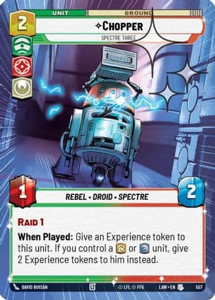 Chopper - Spectre Three (Hyperspace Foil) | Foil (557)  [A Lawless Time]