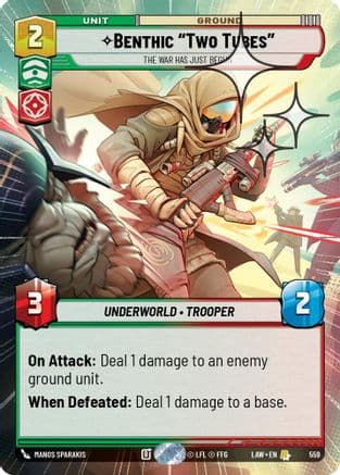 Benthic "Two Tubes" - The War Has Just Begun (Hyperspace Foil) | Foil (559)  [A Lawless Time]