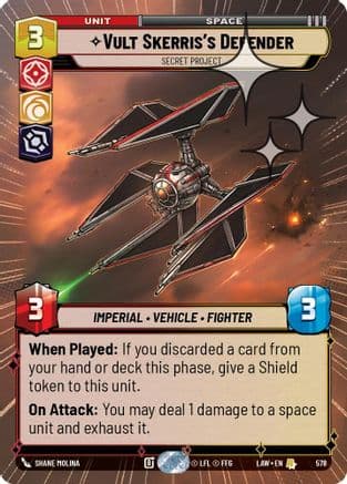Vult Skerris's Defender - Secret Project (Hyperspace Foil) | Foil (578)  [A Lawless Time]
