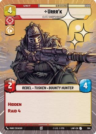Urrr'k - Elite Sharpshooter (Hyperspace Foil) | Foil (584)  [A Lawless Time]