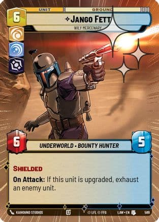 Jango Fett - Wily Mercenary (Hyperspace Foil) | Foil (589)  [A Lawless Time]