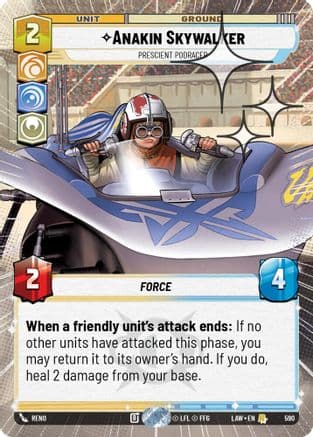 Anakin Skywalker - Prescient Podracer (Hyperspace Foil) | Foil (590)  [A Lawless Time]