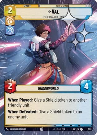Val - It's Been a Ride, Babe (Hyperspace Foil) | Foil (593)  [A Lawless Time]