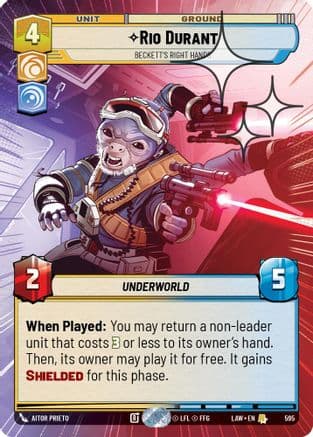Rio Durant - Beckett's Right Hands (Hyperspace Foil) | Foil (595)  [A Lawless Time]