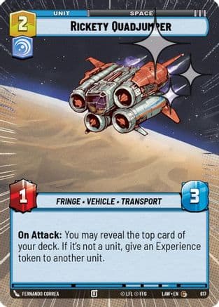 Rickety Quadjumper (Hyperspace Foil) | Foil (617)  [A Lawless Time]