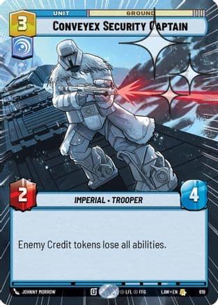 Conveyex Security Captain (Hyperspace Foil) | Foil (619)  [A Lawless Time]