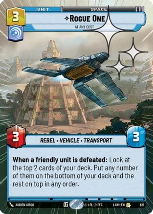 Rogue One - At Any Cost (Hyperspace Foil) | Foil (621)  [A Lawless Time]
