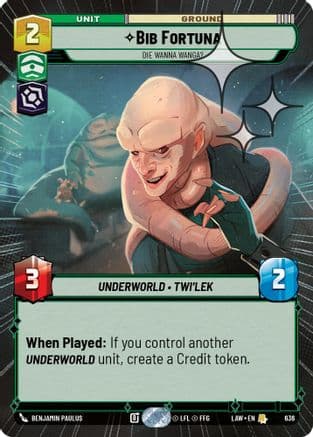 Bib Fortuna - Die Wanna Wanga? (Hyperspace Foil) | Foil (636)  [A Lawless Time]