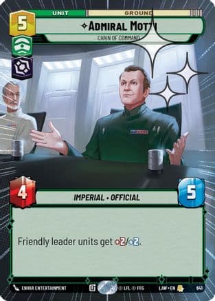 Admiral Motti - Chain of Command (Hyperspace Foil) | Foil (641)  [A Lawless Time]