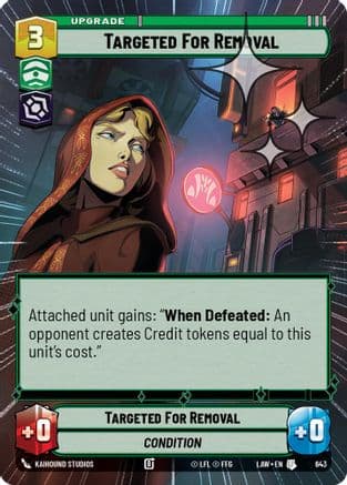 Targeted for Removal (Hyperspace Foil) | Foil (643)  [A Lawless Time]