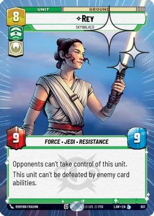 Rey - Skywalker (Hyperspace Foil) | Foil (651)  [A Lawless Time]
