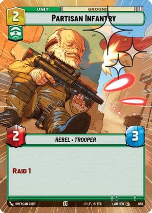 Partisan Infantry (Hyperspace Foil) | Foil (656)  [A Lawless Time]