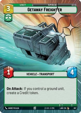 Getaway Freighter (Hyperspace Foil) | Foil (657)  [A Lawless Time]