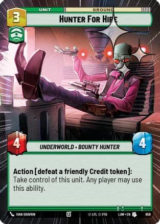 Hunter for Hire (Hyperspace Foil) | Foil (658)  [A Lawless Time]