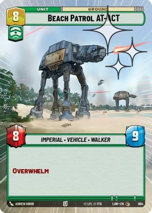 Beach Patrol AT-ACT (Hyperspace Foil) | Foil (664)  [A Lawless Time]