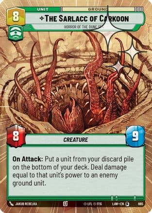 The Sarlacc of Carkoon - Horror of the Dune Sea (Hyperspace Foil) | Foil (665)  [A Lawless Time]