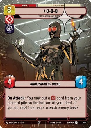 0-0-0 - Translation and Torture (Hyperspace Foil) | Foil (676)  [A Lawless Time]
