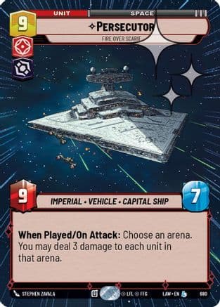 Persecutor - Fire Over Scarif (Hyperspace Foil) | Foil (680)  [A Lawless Time]