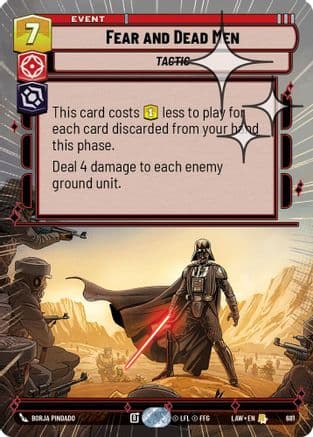 Fear and Dead Men (Hyperspace Foil) | Foil (681)  [A Lawless Time]