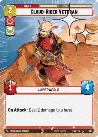 Cloud-Rider Veteran (Hyperspace Foil) | Foil (683)  [A Lawless Time]