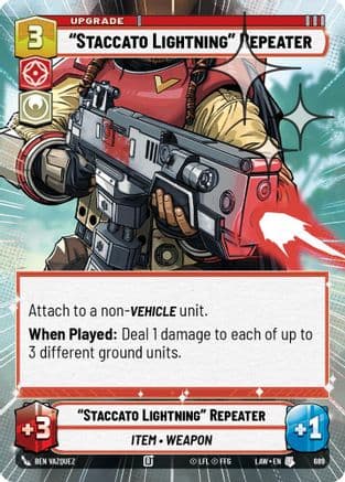 "Staccato Lightning" Repeater (Hyperspace Foil) | Foil (689)  [A Lawless Time]