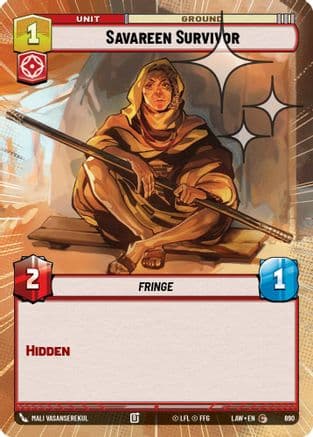 Savareen Survivor (Hyperspace Foil) | Foil (690)  [A Lawless Time]