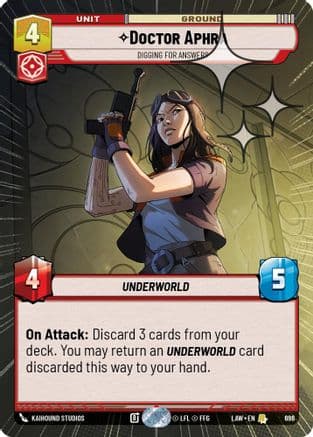 Doctor Aphra - Digging for Answers (Hyperspace Foil) | Foil (696)  [A Lawless Time]