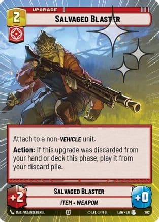 Salvaged Blaster (Hyperspace Foil) | Foil (702)  [A Lawless Time]